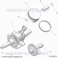ENGINE, CRANKSHAFT, PISTON AND BALANCE SHAFT