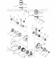 PISTON   CRANKSHAFT SUPER SPORT 0950743 (4928882888C007)