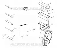 TOOL KIT    500 CARB 0962764, 500 CARB SKS 0962564, EUROPEAN 500 CARB SKS E962 (4931873187B009)