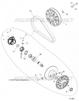 DRIVE TRAIN, SECONDARY CLUTCH