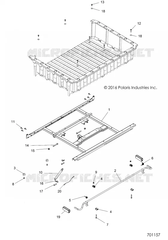 BED BOX MOUNTING   LATCH