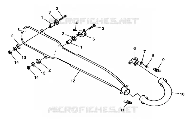 EXHAUST SYSTEM TRAIL BLAZER W98BA25C (4945464546A010)