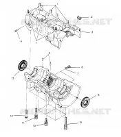 CRANKCASE 440 XCR 0961660 (4932113211C009)