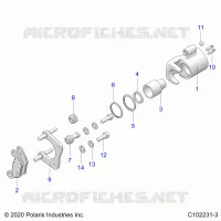 BRAKES, BRAKE REAR CALIPER