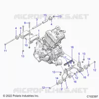 ENGINE, MOUNTING & LONG BLOCK