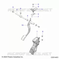 CONTROLS, FOOT CONTROLS AUTO- T23AASGD/HD/TGD/HD (C0514451)
