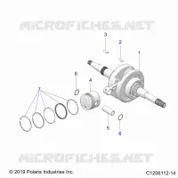 ENGINE, CRANKSHAFT AND PISTON