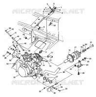 ENGINE MOUNTING SCRAMBLER 400 W98BC38C (4947254725A009)
