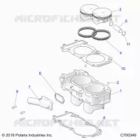 CYLINDER AND PISTON