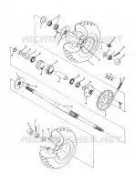 REAR WHEEL DRIVE ASSEMBLY 250 6X6 / W928727 (4922842284023A)