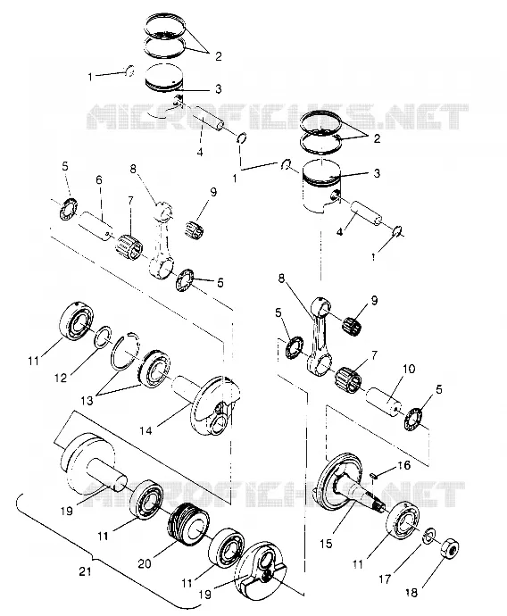 PISTON   CRANKSHAFT WIDETRAK LX 0952064 AND  EUROPEAN WIDETRAK LX E952064 (4928942894C010)