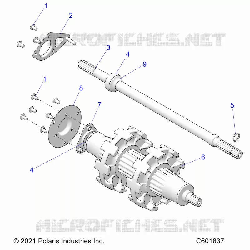 DRIVE TRAIN, JACKSHAFT AND DRIVE SHAFT