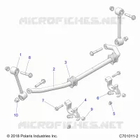 SUSPENSION, FRONT, STABILIZER BAR