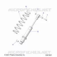 SUSPENSION, REAR SHOCK TRACK