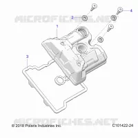 ENGINE, VALVE COVER