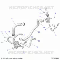ENGINE, WATERPUMP AND BYPASS
