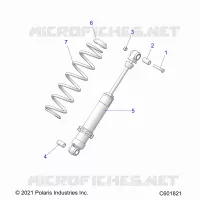 SUSPENSION, REAR SHOCK TRACK (7045816)