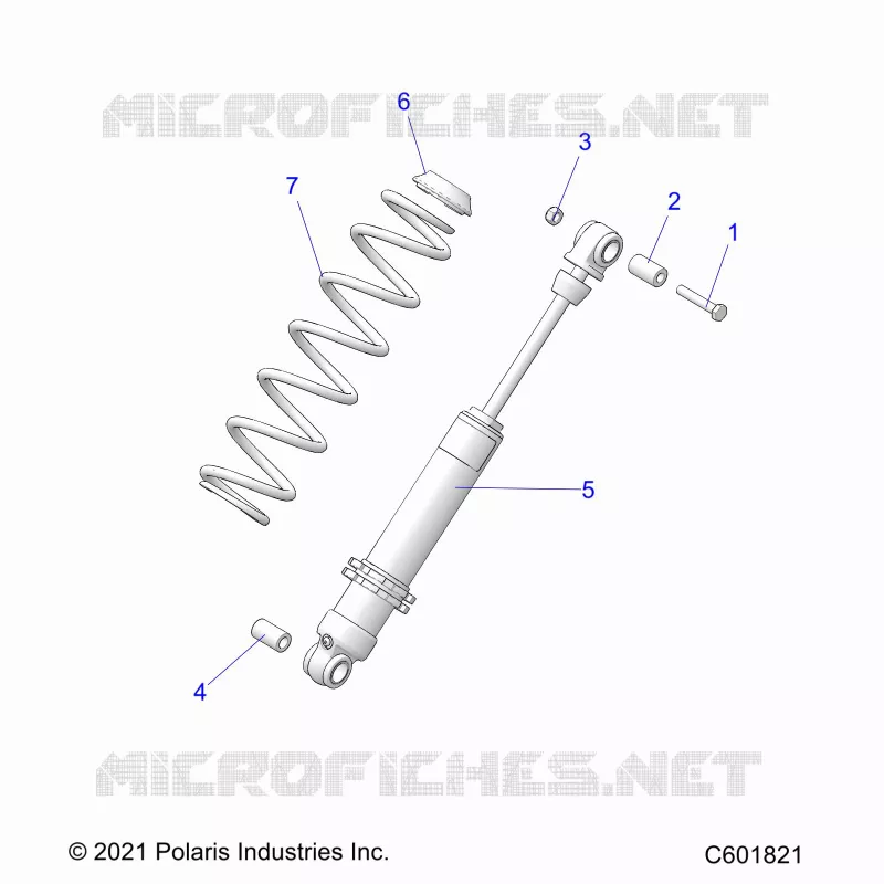 SUSPENSION, REAR SHOCK TRACK (7045816)
