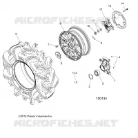 WHEELS, REAR AND HUB