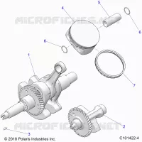 ENGINE, CRANKSHAFT, PISTON AND BALANCE SHAFT
