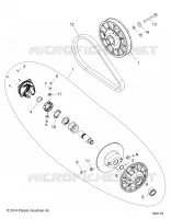 DRIVE TRAIN, SECONDARY CLUTCH
