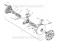 DRIVE CLUTCH ASSEMBLY SPORT 0950443, SPORT TOURING 0950243  AND EUROPEAN SP (4928822882C005)