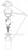 FUEL / WATER SEPARATOR SL 700 B974071, INTL. SL 700 I974071, SL 700 DELUXE B9 (4940874087C014)