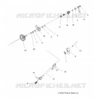 DRIVE TRAIN, MAIN GEARCASE SHIFT FORKS