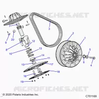 DRIVE TRAIN, SECONDARY CLUTCH