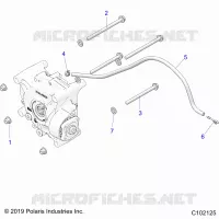 DRIVE TRAIN, GEARCASE MOUNTING, REAR