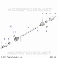 DRIVE TRAIN, DRIVE SHAFT, FRONT