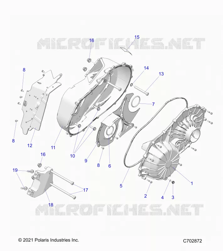 DRIVE TRAIN, CLUTCH COVER ASM.- G24GVW99A/99B (C702872)