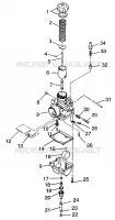 CARBURETOR XCF 0971643 (4938613861C008)