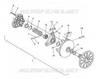 DRIVE CLUTCH ASSEMBLY XLT/0930767,XLT SP/0930667    XLT SKS/0930567 (4923012301026A)