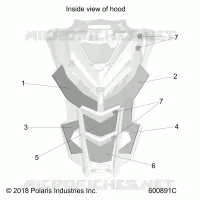 HOOD FOAM/FIBER