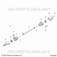 DRIVE TRAIN, REAR DRIVE SHAFT