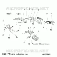 ENGINE, EXHAUST VALVE ASM.