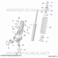 SUSPENSION, FRONT STRUT 