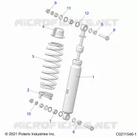 SUSPENSION, FRONT SHOCK