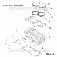CYLINDER AND PISTON