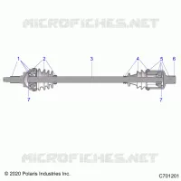 DRIVE TRAIN, FRONT HALF SHAFT