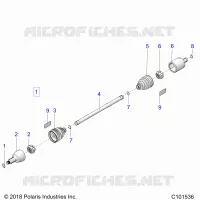 DRIVE TRAIN, FRONT DRIVE SHAFT