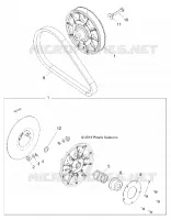DRIVE TRAIN, SECONDARY CLUTCH