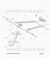 SUSPENSION, FRONT TORQUE ARM