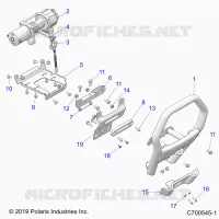 CHASSIS, FRONT BUMPER, W/WINCH