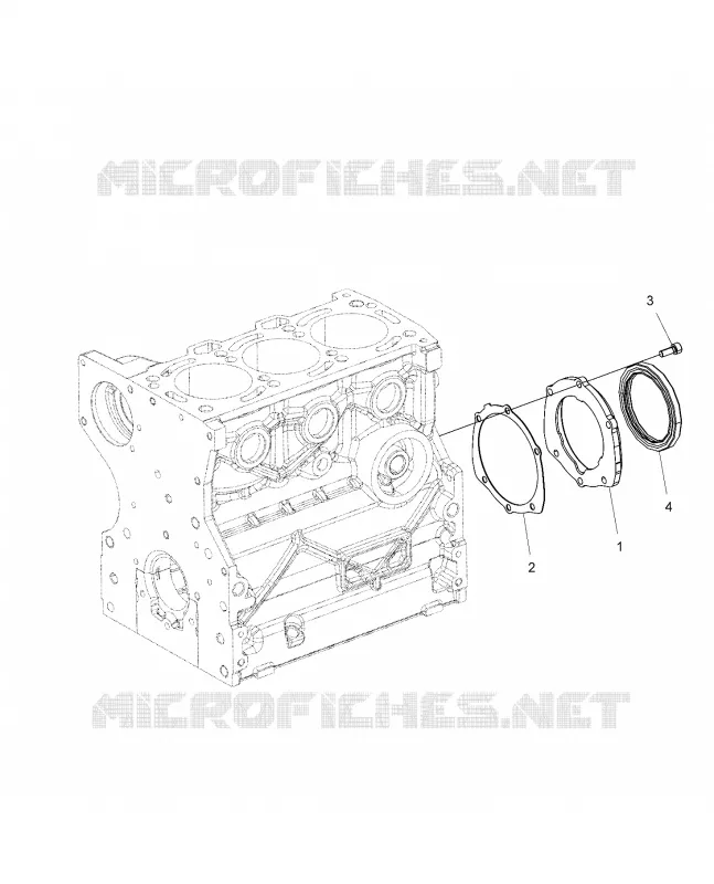 ENGINE, CRANKSHAFT OIL SEAL FLANGE