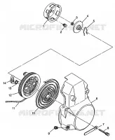 RECOIL STARTER WIDETRAK LX 0982065 AND EUROPEAN WIDETRAK LX E982065 (4943884388D002)
