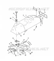 SEAT/GAS TANK ASSEMBLY 500 SP/500 SKS (4921262126003A)