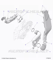 DRIVE TRAIN, CLUTCH COVER DUCTING