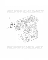 ENGINE, WATER INLET FLANGE